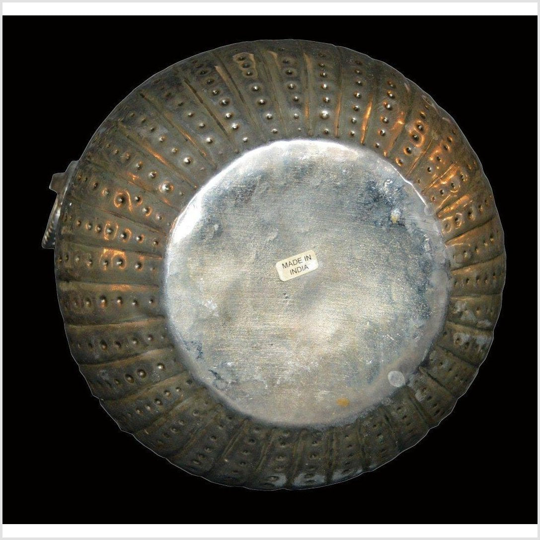 Hand Tooled Silver Plated Ice Bucket-7. Asian & Chinese Furniture, Art, Antiques, Vintage Home Décor for sale at FEA Home