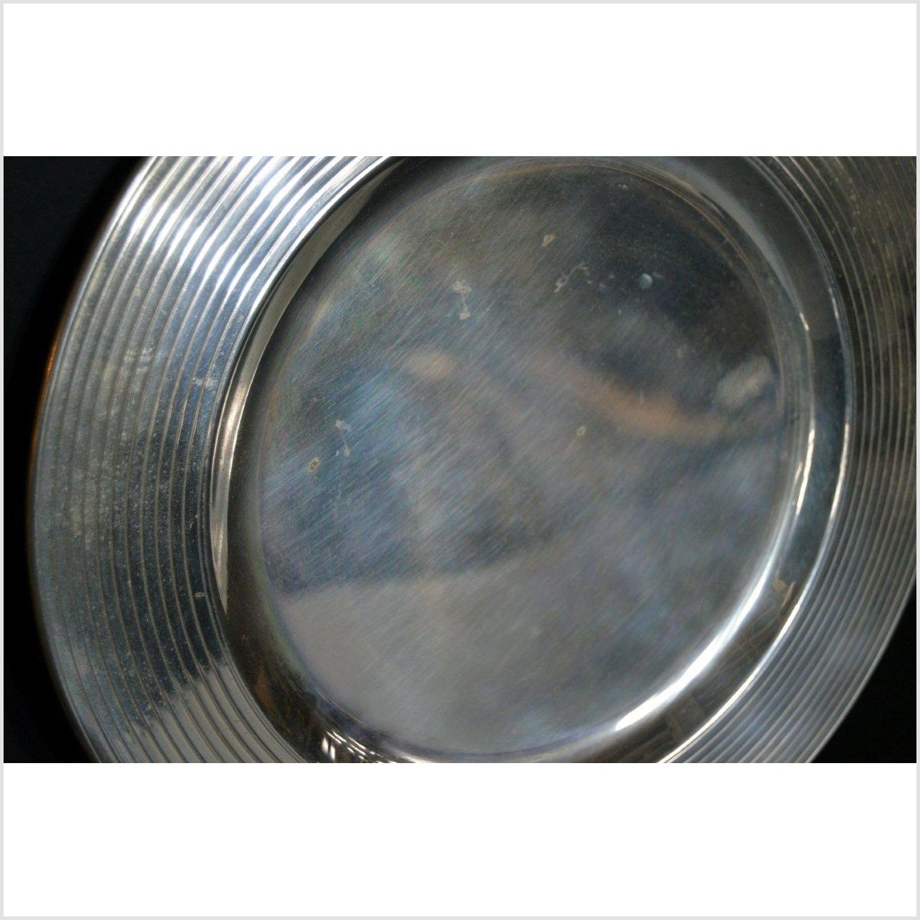 HAND TOOLED SILVER PLATED ORNATE CHARGER-3. Asian & Chinese Furniture, Art, Antiques, Vintage Home Décor for sale at FEA Home