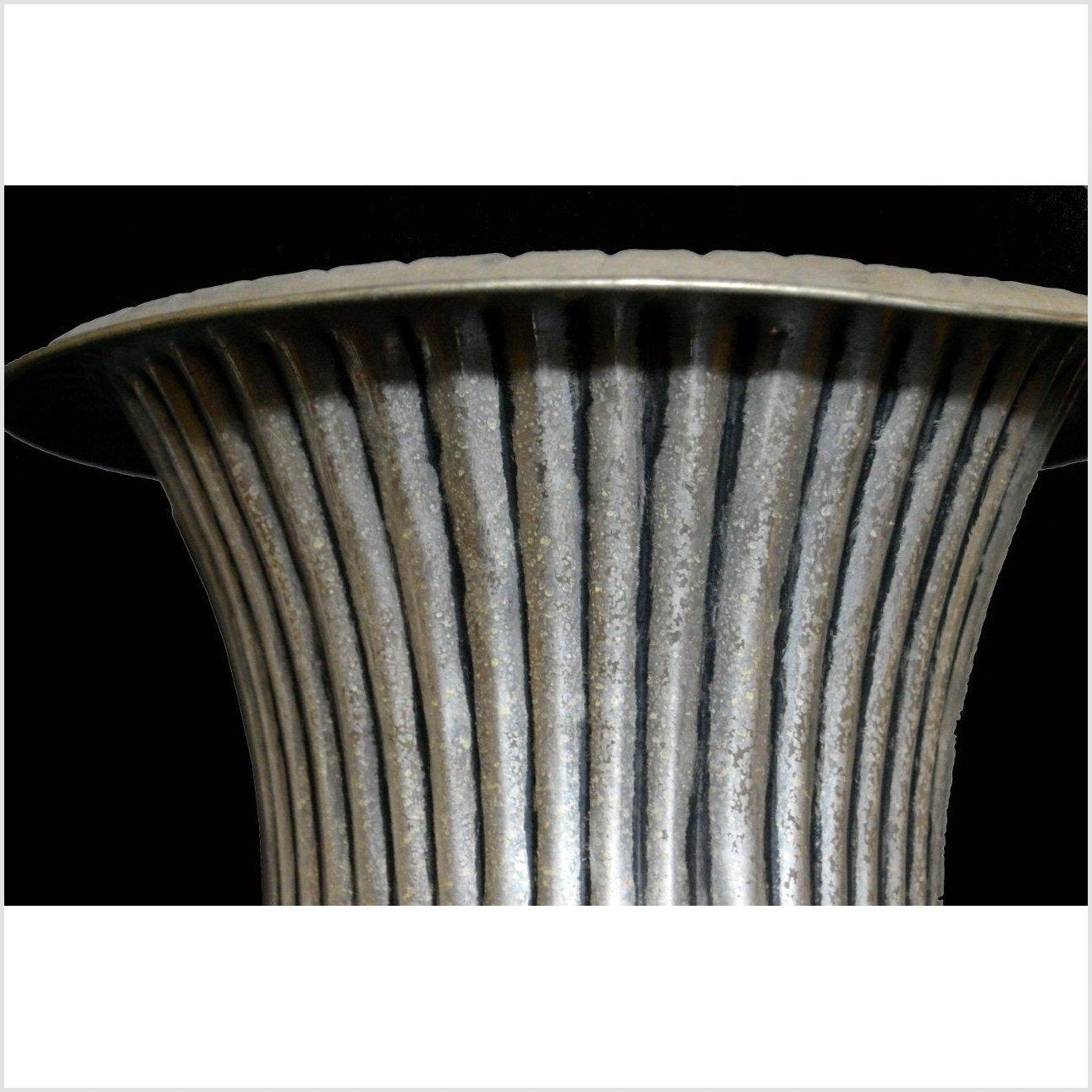 Hand Tooled Silver Plated Planter-3. Asian & Chinese Furniture, Art, Antiques, Vintage Home Décor for sale at FEA Home