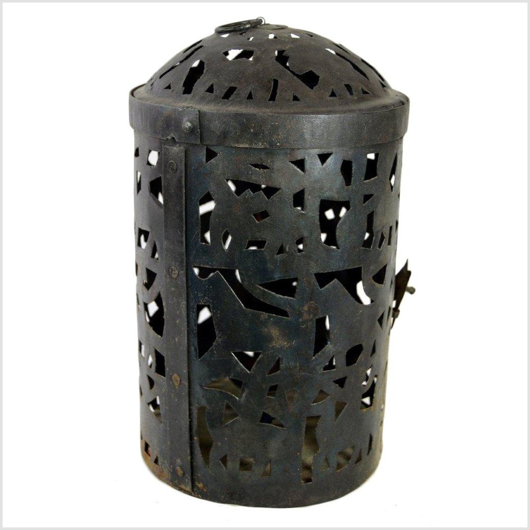 Hand Tooled Tin Candle Lamp-4. Asian & Chinese Furniture, Art, Antiques, Vintage Home Décor for sale at FEA Home