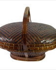 Hand Woven Rattan Basket-3. Asian & Chinese Furniture, Art, Antiques, Vintage Home Décor for sale at FEA Home
