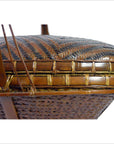 Hand Woven Rattan Basket-5. Asian & Chinese Furniture, Art, Antiques, Vintage Home Décor for sale at FEA Home