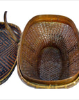 Hand Woven Rattan Basket-6. Asian & Chinese Furniture, Art, Antiques, Vintage Home Décor for sale at FEA Home