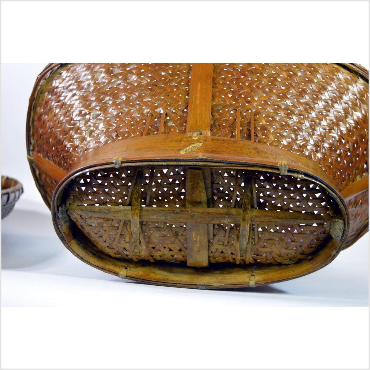 Hand Woven Rattan Basket-7. Asian & Chinese Furniture, Art, Antiques, Vintage Home Décor for sale at FEA Home