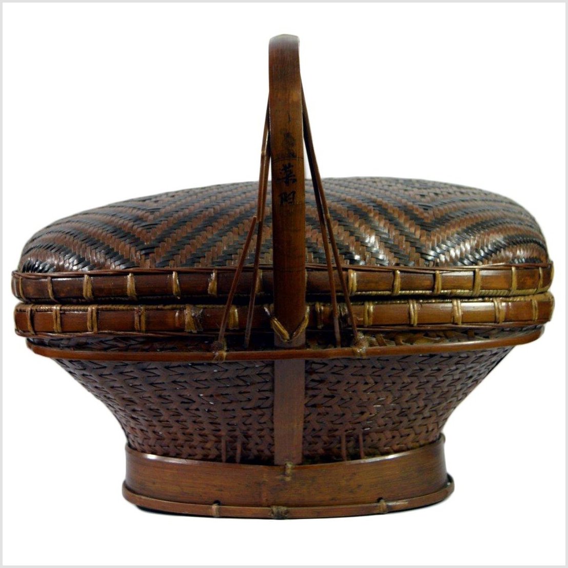 Hand Woven Rattan Basket-9. Asian & Chinese Furniture, Art, Antiques, Vintage Home Décor for sale at FEA Home
