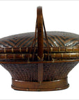 Hand Woven Rattan Basket-9. Asian & Chinese Furniture, Art, Antiques, Vintage Home Décor for sale at FEA Home