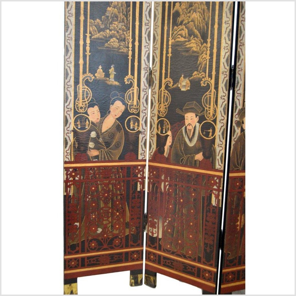 Handpainted Chinese Screen-10. Asian & Chinese Furniture, Art, Antiques, Vintage Home Décor for sale at FEA Home