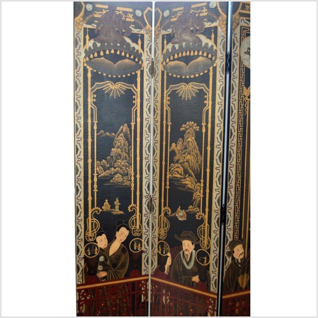 Handpainted Chinese Screen-11. Asian & Chinese Furniture, Art, Antiques, Vintage Home Décor for sale at FEA Home