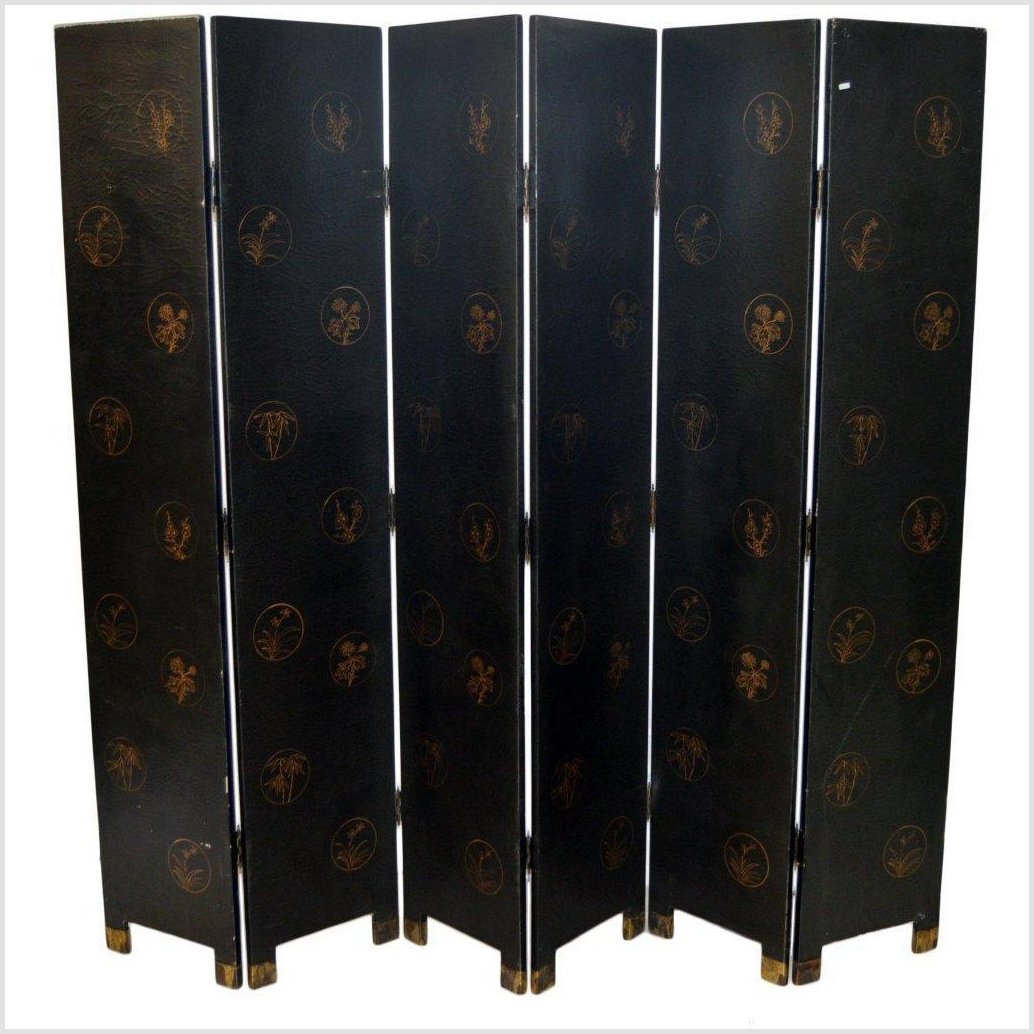 Handpainted Chinese Screen-12. Asian & Chinese Furniture, Art, Antiques, Vintage Home Décor for sale at FEA Home