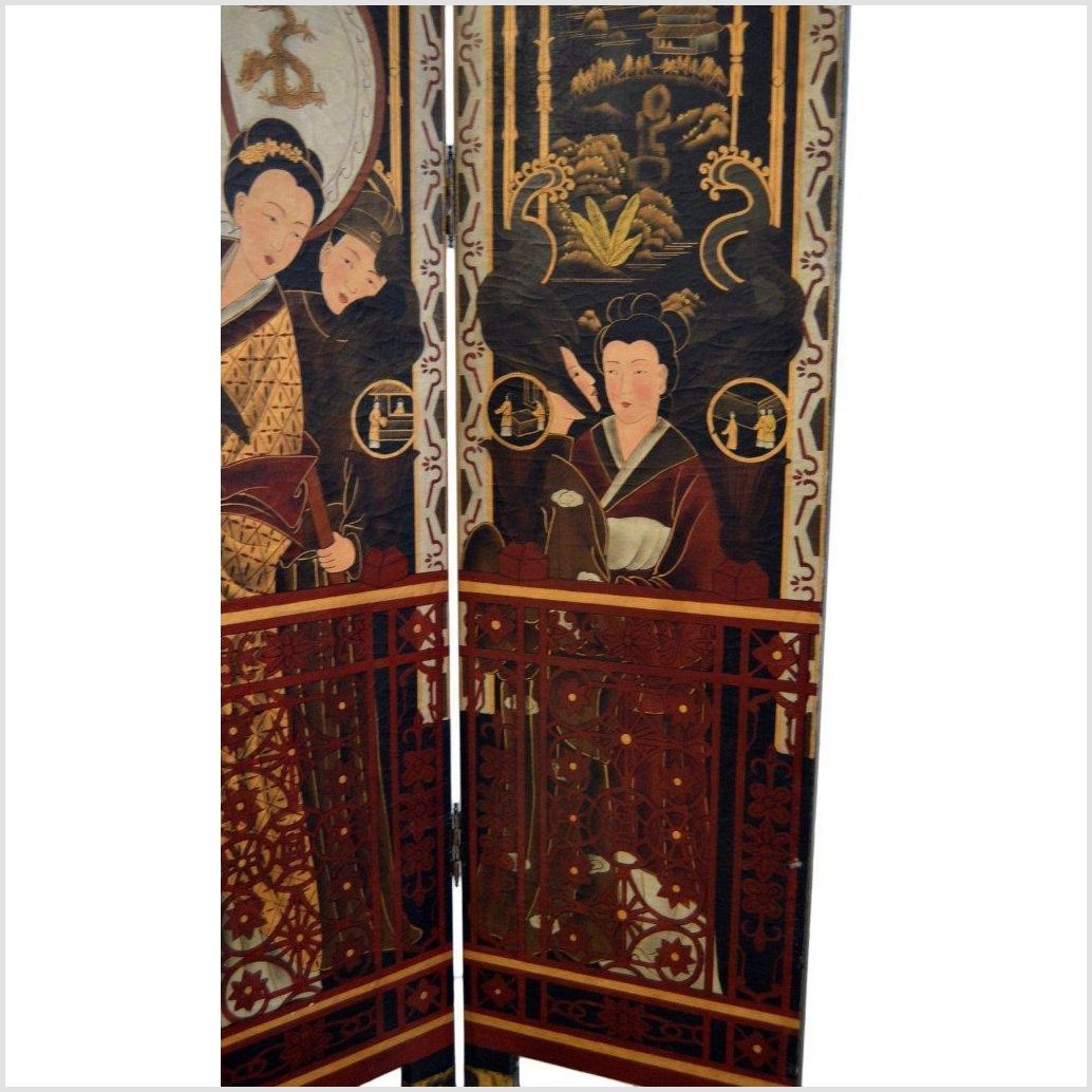 Handpainted Chinese Screen-6. Asian & Chinese Furniture, Art, Antiques, Vintage Home Décor for sale at FEA Home