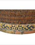 Handwoven Cane and Bamboo Grain Basket from 19th Century-3. Asian & Chinese Furniture, Art, Antiques, Vintage Home Décor for sale at FEA Home