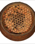 Handwoven Cane and Bamboo Grain Basket from 19th Century-7. Asian & Chinese Furniture, Art, Antiques, Vintage Home Décor for sale at FEA Home