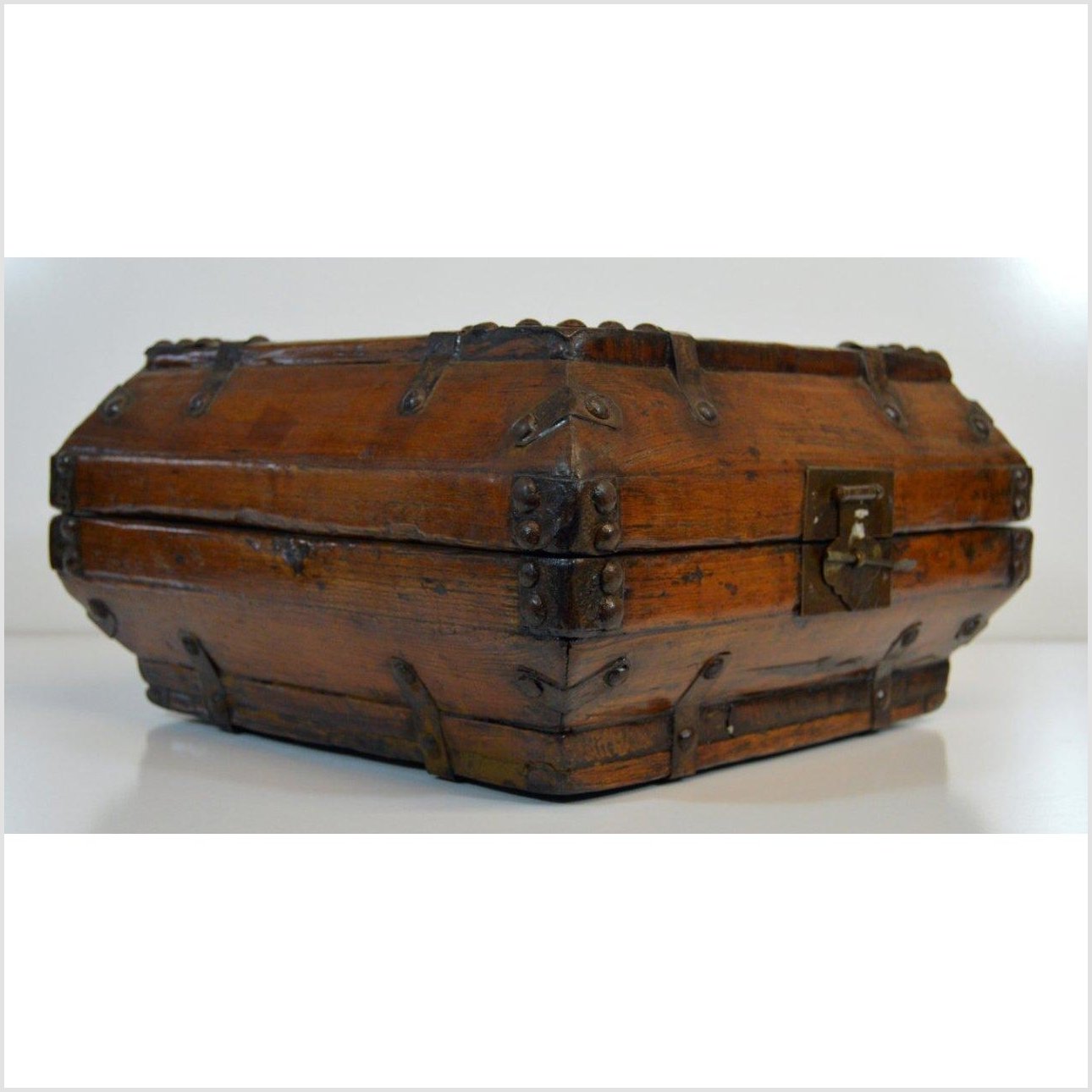 Hinged Chinese Box-5. Asian & Chinese Furniture, Art, Antiques, Vintage Home Décor for sale at FEA Home