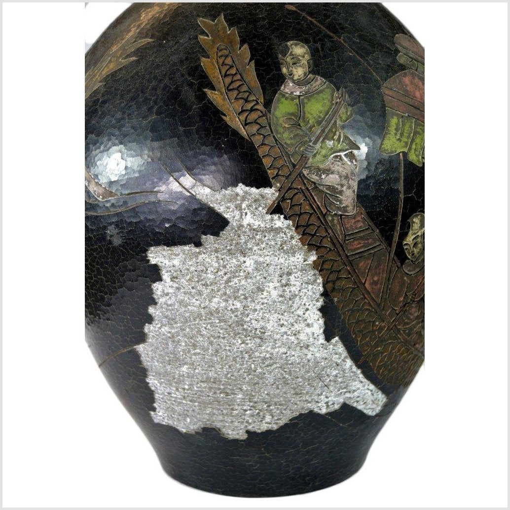 Hong Kong Large Hand Painted Vase-7. Asian & Chinese Furniture, Art, Antiques, Vintage Home Décor for sale at FEA Home