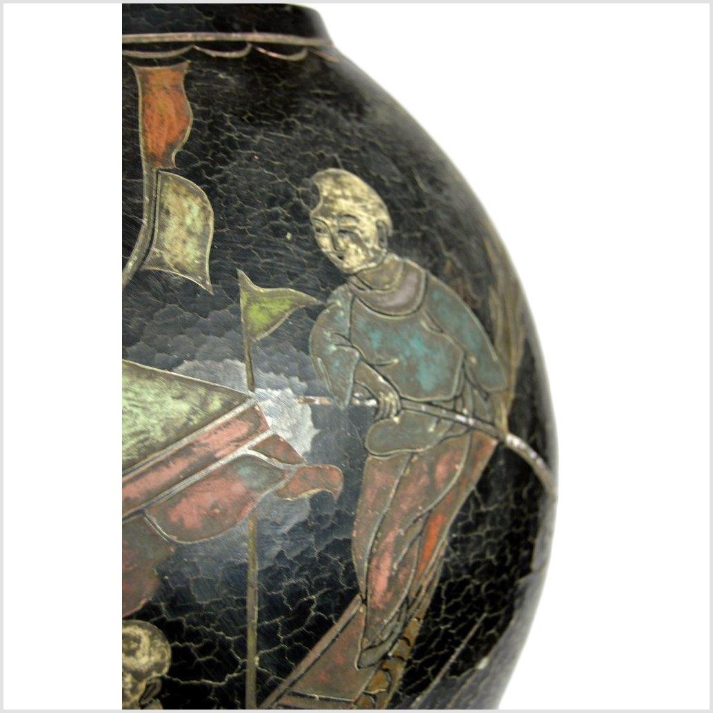 Hong Kong Large Hand Painted Vase-9. Asian & Chinese Furniture, Art, Antiques, Vintage Home Décor for sale at FEA Home
