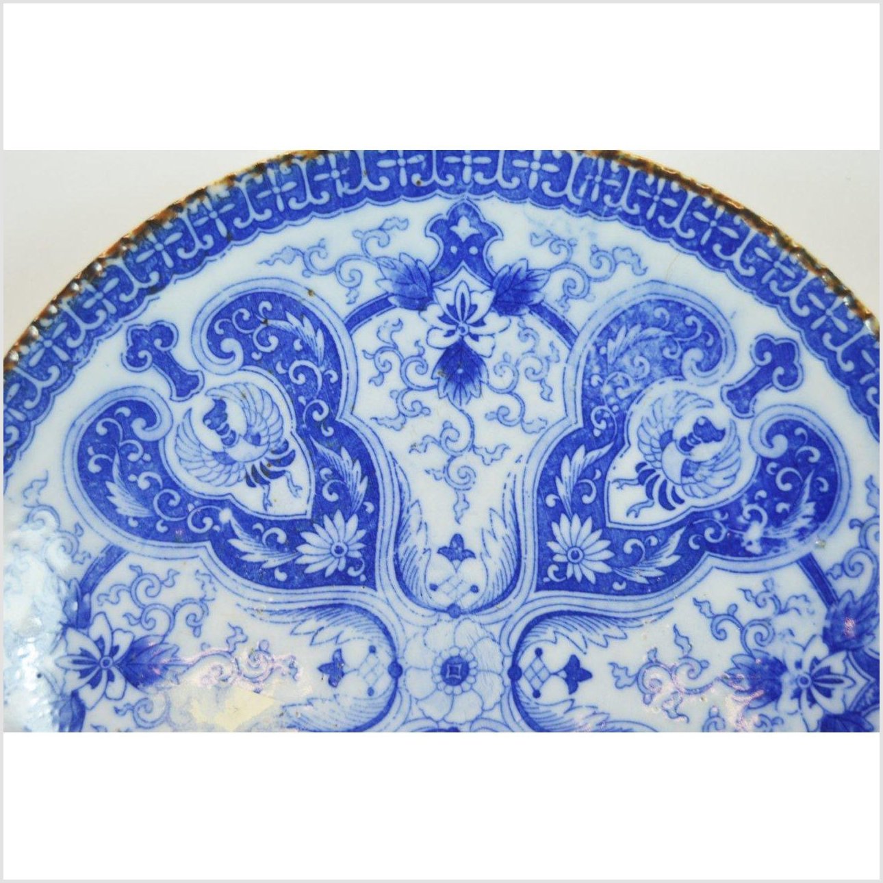 Antique Igezara Transferware Plate-3. Asian & Chinese Furniture, Art, Antiques, Vintage Home Décor for sale at FEA Home
