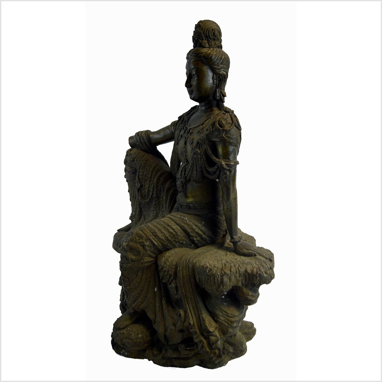 India Brass Temple Statue-3. Asian & Chinese Furniture, Art, Antiques, Vintage Home Décor for sale at FEA Home