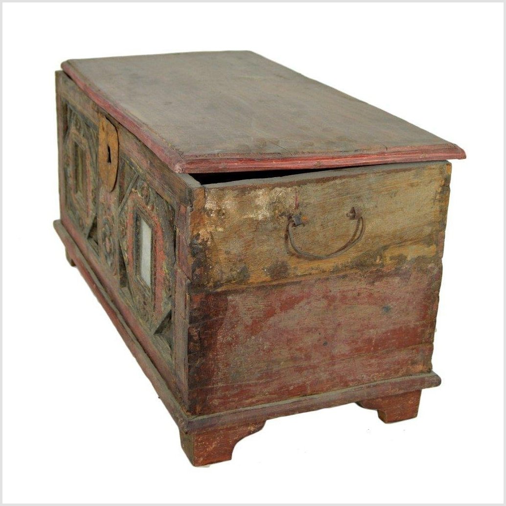 India Hand Carved Bridal Chest-9. Asian & Chinese Furniture, Art, Antiques, Vintage Home Décor for sale at FEA Home