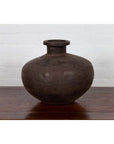 Indian 19th Century Metal Water Jar with Generous Belly and Protruding Lip-11. Asian & Chinese Furniture, Art, Antiques, Vintage Home Décor for sale at FEA Home