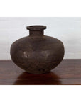Indian 19th Century Metal Water Jar with Generous Belly and Protruding Lip-12. Asian & Chinese Furniture, Art, Antiques, Vintage Home Décor for sale at FEA Home