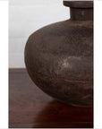 Indian 19th Century Metal Water Jar with Generous Belly and Protruding Lip-7. Asian & Chinese Furniture, Art, Antiques, Vintage Home Décor for sale at FEA Home