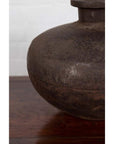 Indian 19th Century Metal Water Jar with Generous Belly and Protruding Lip-7. Asian & Chinese Furniture, Art, Antiques, Vintage Home Décor for sale at FEA Home