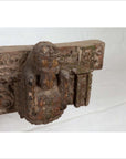 Indian Antique 19th Century Architectural Temple Molding with Carved Animals-12. Asian & Chinese Furniture, Art, Antiques, Vintage Home Décor for sale at FEA Home