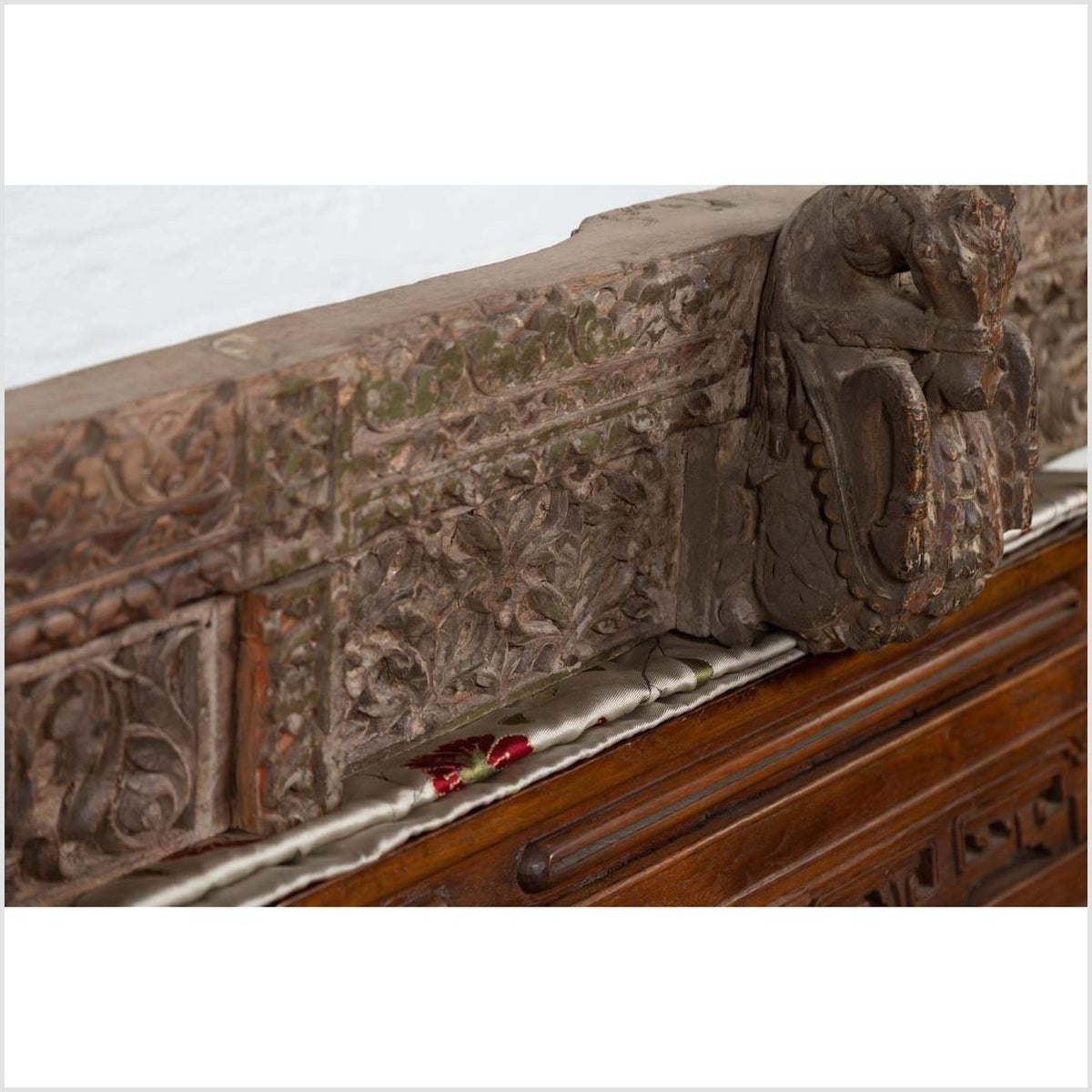 Indian Antique 19th Century Architectural Temple Molding with Carved Animals-17. Asian & Chinese Furniture, Art, Antiques, Vintage Home Décor for sale at FEA Home