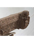 Indian Antique 19th Century Architectural Temple Molding with Carved Animals-18. Asian & Chinese Furniture, Art, Antiques, Vintage Home Décor for sale at FEA Home