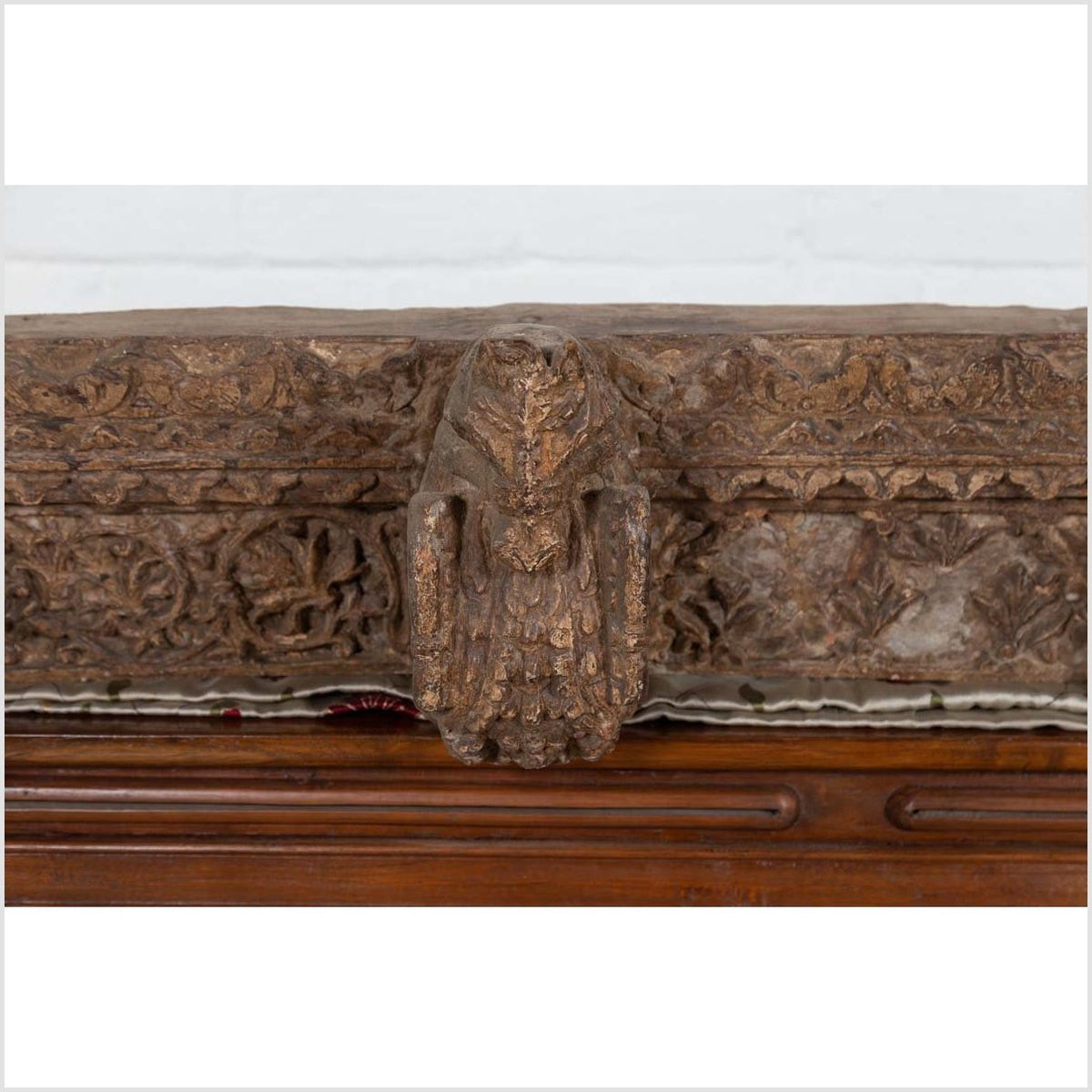 Indian Antique 19th Century Architectural Temple Molding with Carved Animals-6. Asian & Chinese Furniture, Art, Antiques, Vintage Home Décor for sale at FEA Home
