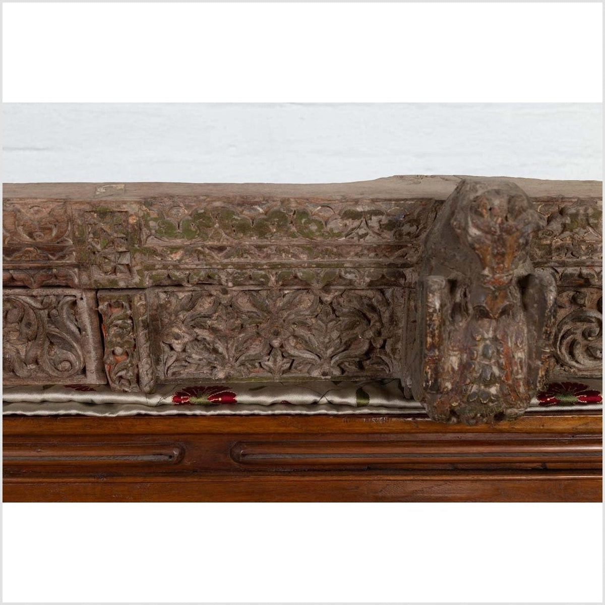 Indian Antique 19th Century Architectural Temple Molding with Carved Animals-9. Asian & Chinese Furniture, Art, Antiques, Vintage Home Décor for sale at FEA Home