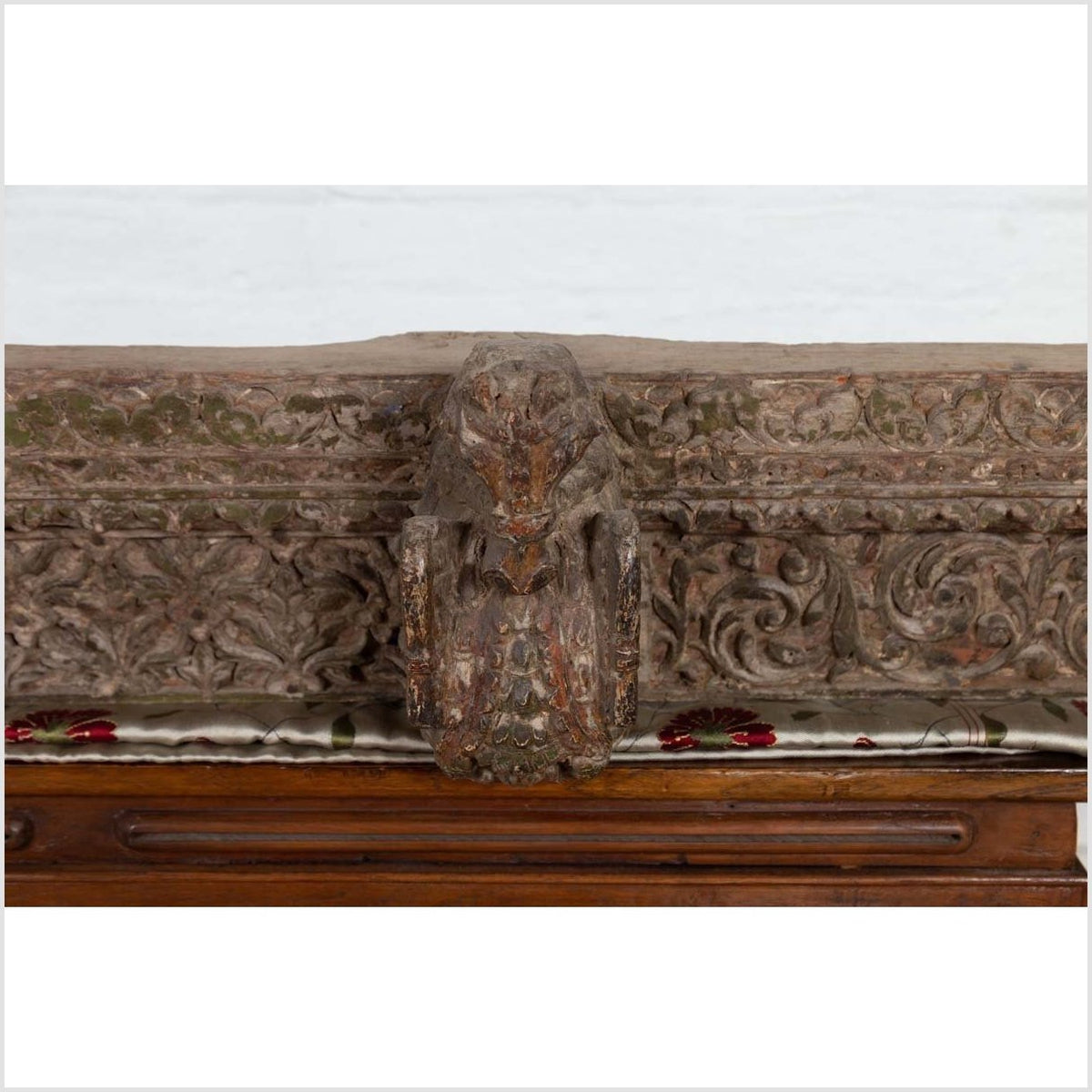 Indian Antique 19th Century Architectural Temple Molding with Carved Animals-10. Asian & Chinese Furniture, Art, Antiques, Vintage Home Décor for sale at FEA Home