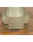 Indian Antique Brass over Wood Capital Stand with Repoussé Floral Scrollwork-14. Asian & Chinese Furniture, Art, Antiques, Vintage Home Décor for sale at FEA Home