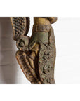 Indian Antique Polychrome Hand Carved Statue Depicting a Celestial Musician-12. Asian & Chinese Furniture, Art, Antiques, Vintage Home Décor for sale at FEA Home