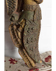 Indian Antique Polychrome Hand Carved Statue Depicting a Celestial Musician-10. Asian & Chinese Furniture, Art, Antiques, Vintage Home Décor for sale at FEA Home