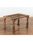 Indian Antique Window Grate Made into a Coffee Table with Turned Baluster Legs-13. Asian & Chinese Furniture, Art, Antiques, Vintage Home Décor for sale at FEA Home