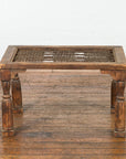 Indian Antique Window Grate Made into a Coffee Table with Turned Baluster Legs-15. Asian & Chinese Furniture, Art, Antiques, Vintage Home Décor for sale at FEA Home