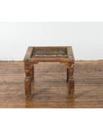 Indian Antique Window Grate Made into a Coffee Table with Turned Baluster Legs-16. Asian & Chinese Furniture, Art, Antiques, Vintage Home Décor for sale at FEA Home