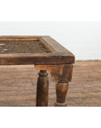 Indian Antique Window Grate Made into a Coffee Table with Turned Baluster Legs-5. Asian & Chinese Furniture, Art, Antiques, Vintage Home Décor for sale at FEA Home