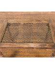 Indian Antique Window Grate Made into a Coffee Table with Turned Baluster Legs-8. Asian & Chinese Furniture, Art, Antiques, Vintage Home Décor for sale at FEA Home