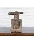 Indian Antique Wooden Hand Noodle Maker with Carved Elephant and Vice Press-11. Asian & Chinese Furniture, Art, Antiques, Vintage Home Décor for sale at FEA Home