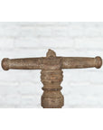 Indian Antique Wooden Hand Noodle Maker with Carved Ram and Vice Press-5. Asian & Chinese Furniture, Art, Antiques, Vintage Home Décor for sale at FEA Home