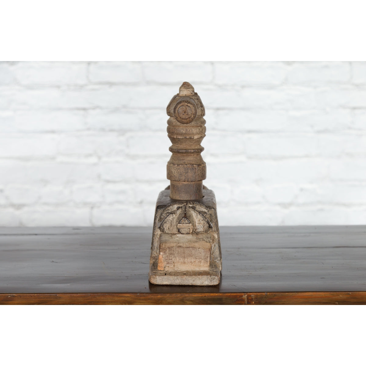 Indian Antique Wooden Hand Noodle Maker with Carved Ram and Vice Press-7. Asian & Chinese Furniture, Art, Antiques, Vintage Home Décor for sale at FEA Home