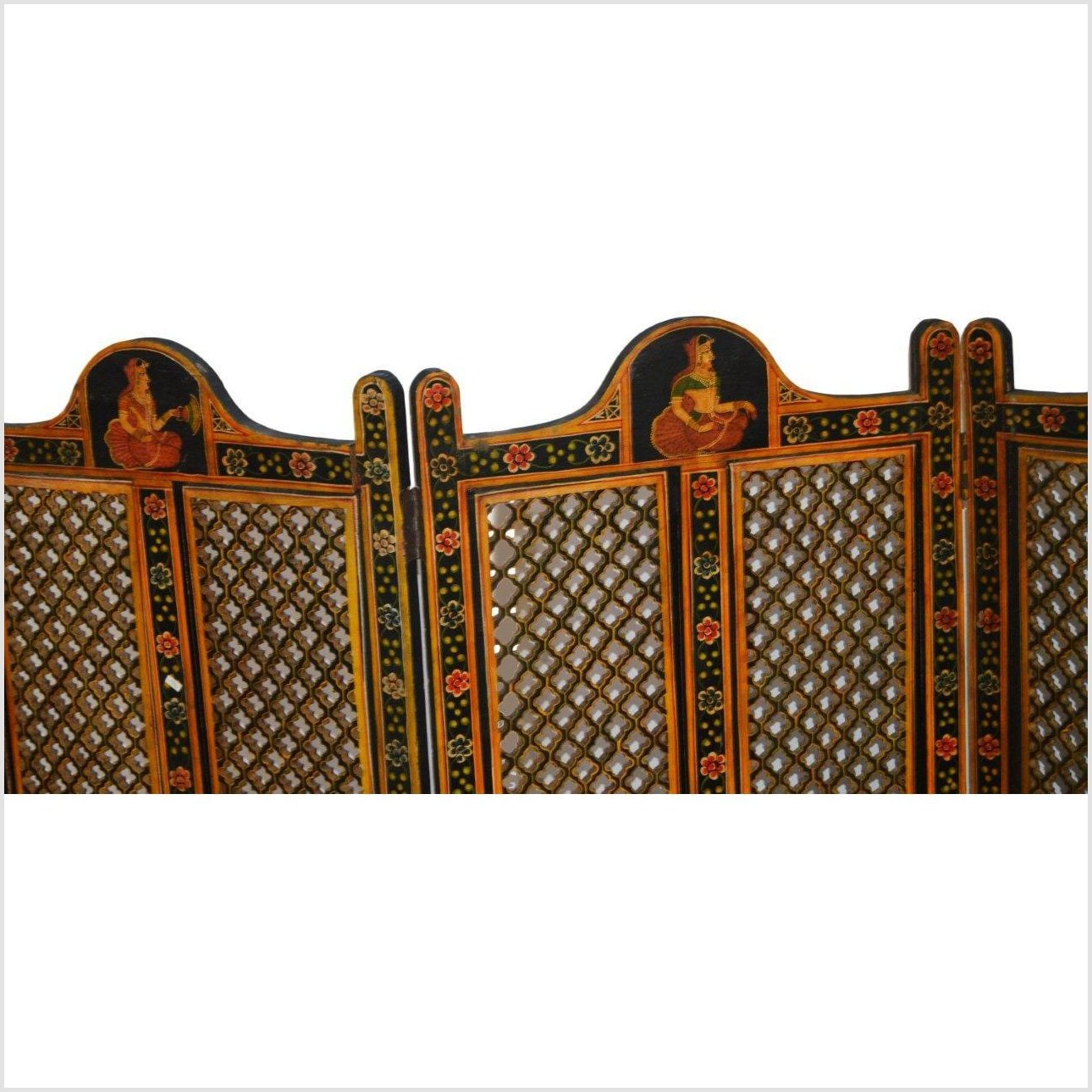 Indian Fretwork Screen-4. Asian & Chinese Furniture, Art, Antiques, Vintage Home Décor for sale at FEA Home