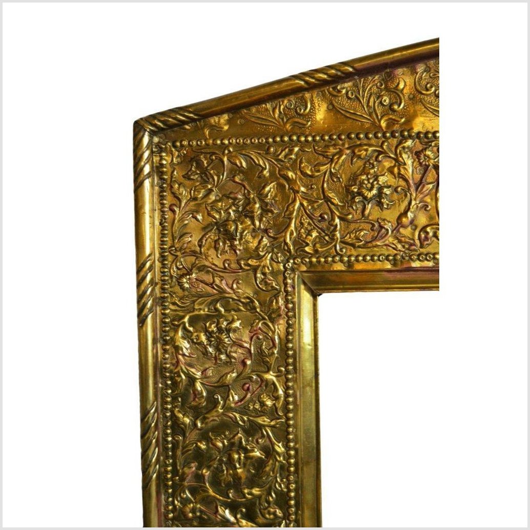 Indian Gold Repoussé Rectangular Frame-5. Asian & Chinese Furniture, Art, Antiques, Vintage Home Décor for sale at FEA Home