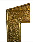 Indian Gold Repoussé Rectangular Frame-5. Asian & Chinese Furniture, Art, Antiques, Vintage Home Décor for sale at FEA Home
