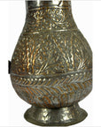 Indian Hand Tooled Brass Water Pitcher-6. Asian & Chinese Furniture, Art, Antiques, Vintage Home Décor for sale at FEA Home