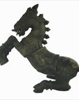 Indian Kerala Hand Carved Wooden Horse-5. Asian & Chinese Furniture, Art, Antiques, Vintage Home Décor for sale at FEA Home