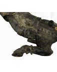 Indian Kerala Hand Carved Wooden Horse-7. Asian & Chinese Furniture, Art, Antiques, Vintage Home Décor for sale at FEA Home