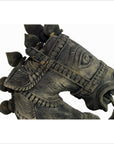 Indian Kerala Hand Carved Wooden Horse-9. Asian & Chinese Furniture, Art, Antiques, Vintage Home Décor for sale at FEA Home